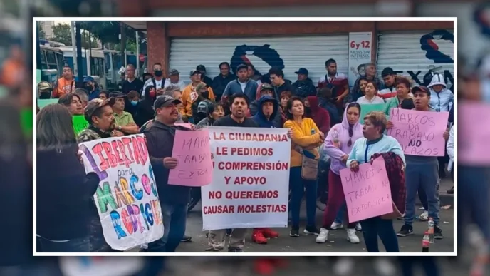 Exigen liberación de detenidos tras balacera en tianguis de Iztacalco