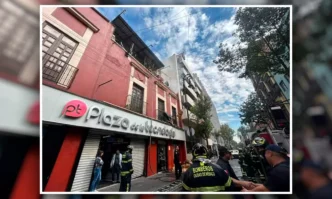 Movilización por incendio en Plaza de la Tecnología en el Centro de la CDMX