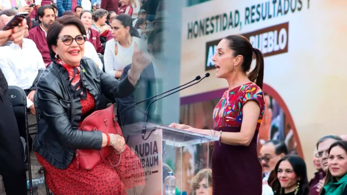 Magda Núñez celebra el cierre de precampaña de Claudia Sheinbaum
