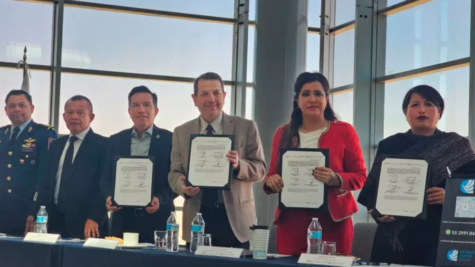 Firman convenio para impulsar industria aeroespacial en el Valle de México