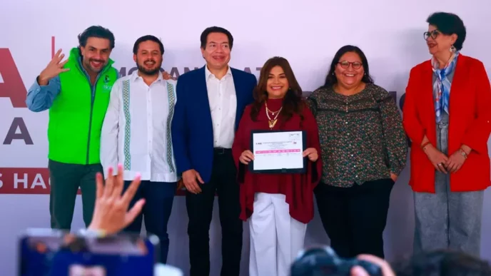 Clara Brugada formaliza su registro como candidata a la jefatura de Gobierno de la CDMX