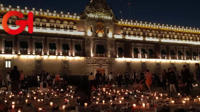 "Presidenta, ¿ahora sí nos ve?": El mensaje de la vigilia en el Zócalo por el caso Teuchitlán