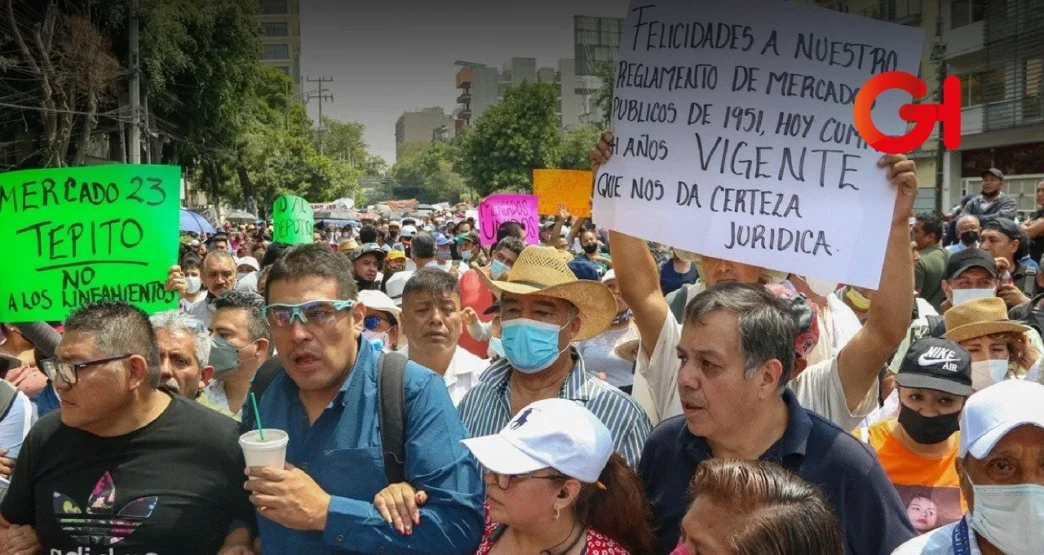 Suspenden lineamientos para mercados públicos en la CDMX tras protestas