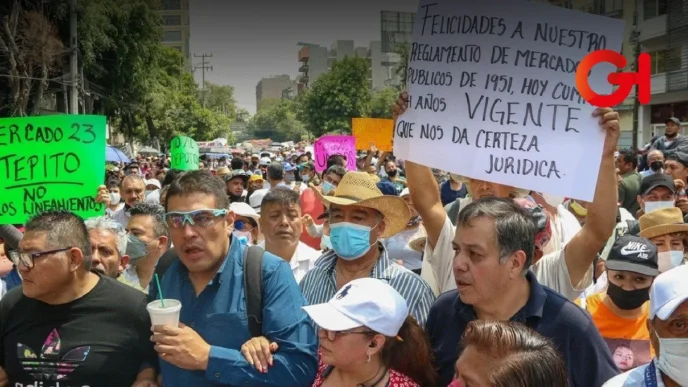 Suspenden lineamientos para mercados públicos en la CDMX tras protestas