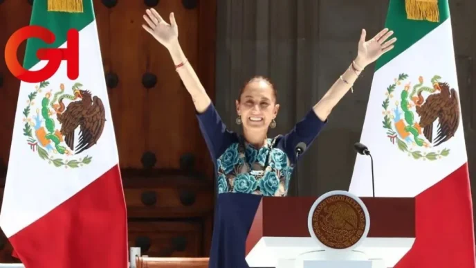 Asamblea en el Zócalo: Sheinbaum celebra pausa en aranceles de Estados Unidos