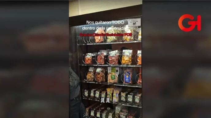 Video de universitarias en la Anáhuac revela el nuevo menú healthy de la maquina expendedora