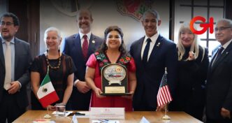Clara Brugada intercambia experiencias sobre políticas públicas de movilidad humana