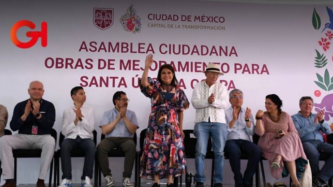 Clara Brugada impulsa renovación urbana en Santa Úrsula rumbo al Mundial 2026
