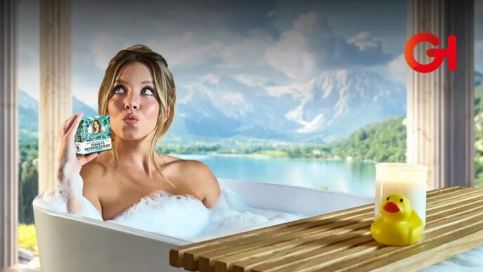 ¿Limpiarse con fama? Sydney Sweeney vende su agua de baño... en forma de jabón