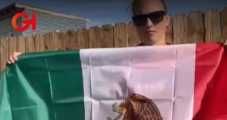 Quema bandera de México