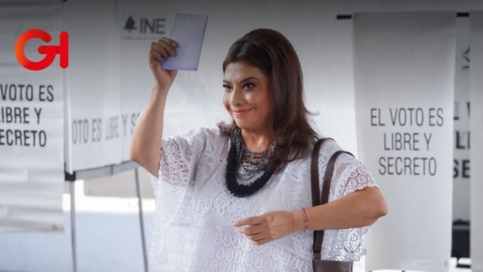 Clara Brugada vota para garantizar un Poder Judicial cercano al pueblo