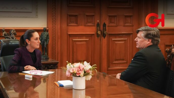 Claudia Sheinbaum y Christopher Landau dialogan sobre la relación entre México y Estados Unidos
