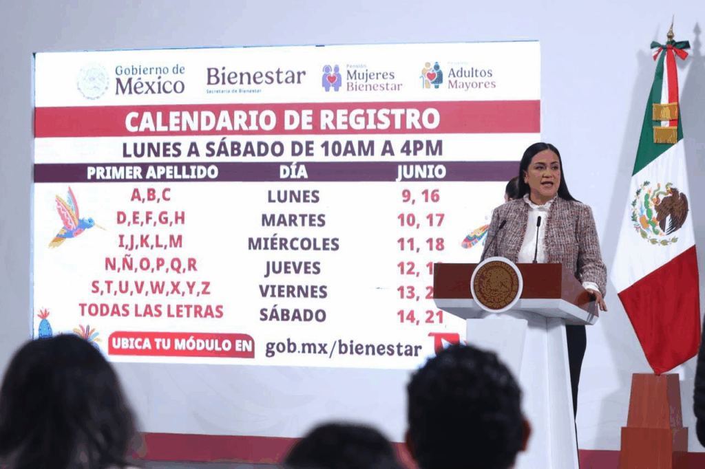 Pensión para adultos mayores y Mujeres del Bienestar