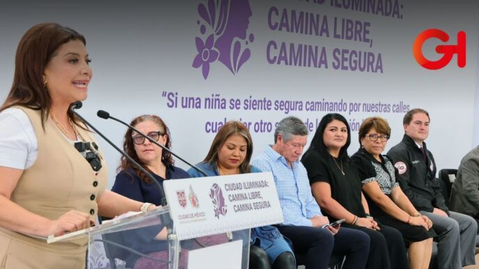 Clara Brugada anuncia megaproyecto con 3,000 cámaras y postes inteligentes