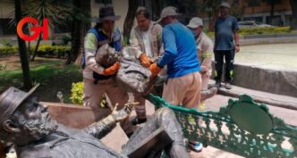 Adios a la escultura del Che y Fidel Castro en alcaldía Cuauhtémoc CDMX