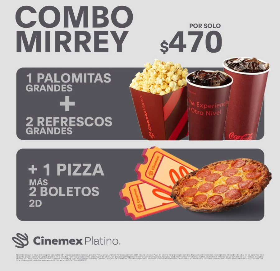 Cuándo acaba Combo Godín de Cinépolis