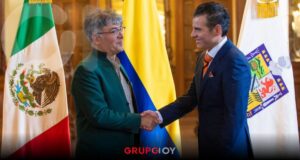 Miguel Flores se reúne con embajador y cónsul de Colombia para fortalece lazos de cooperación