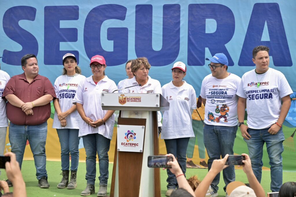 Ecatepec impone Récord Guinness mundial con 148 mil voluntarios en limpieza