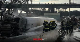 Suman cuatro muertos y 90 lesionados por la explosión de una pipa en el Puente de la Concordia
