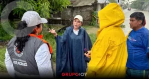 Rocío Nahle minimiza inundaciones en Veracruz