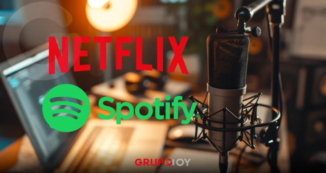 Netflix y Spotify lanzarán podcasts con formato audiovisual en 2026