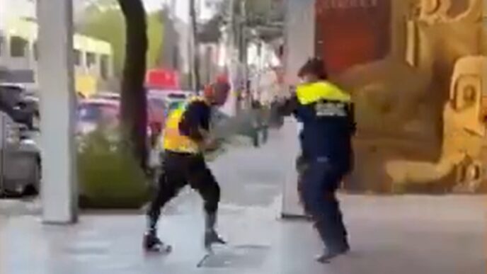 SSC CDMX investiga riña entre policía y franelero