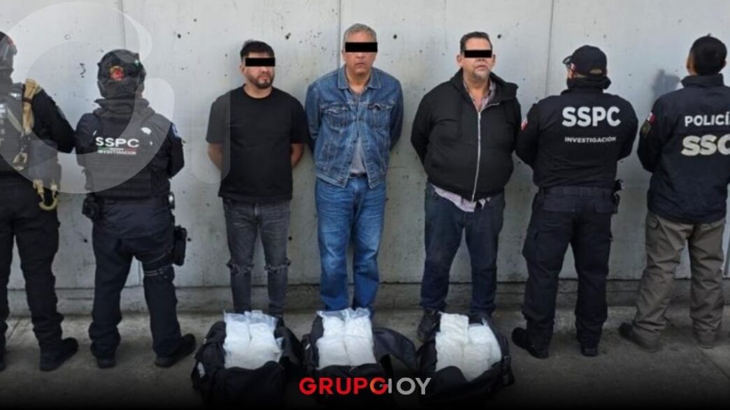 Detienen en CDMX a presuntos integrantes los Cabrera Sarabia con 50 kilos de metanfetamina