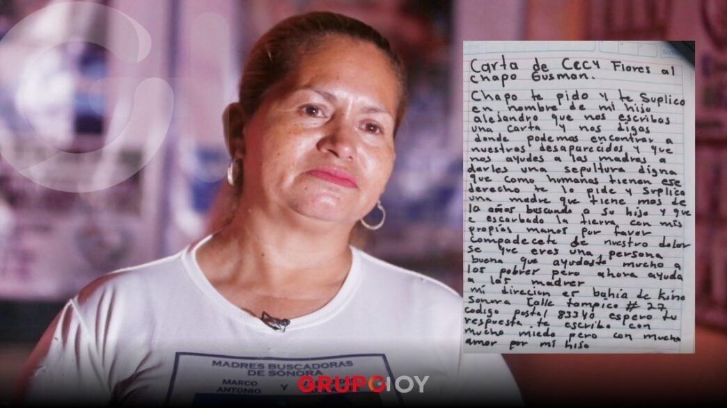 Ceci Flores envía carta a "El Chapo" Guzmán para pedir información de desaparecidos por el Cártel de Sinaloa