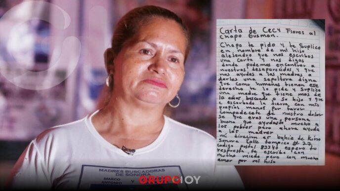 Ceci Flores envía carta a "El Chapo" Guzmán para pedir información de desaparecidos por el Cártel de Sinaloa