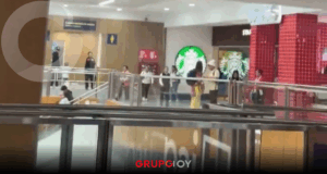 Cascadas del Bienestar. Evidencian filtraciones de lluvia en el AICM