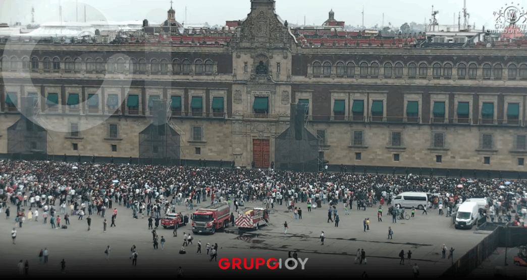 Así se ve Palacio Nacional con el ARMY por la visita de BTS