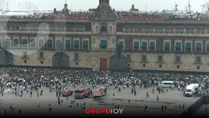 Así se ve Palacio Nacional con el ARMY por la visita de BTS