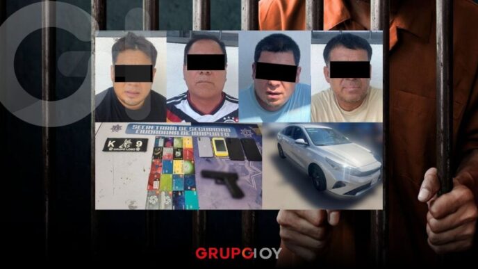 Detienen a banda de peruanos por robo a cuentahabiente en Irapuato, Guanajuato